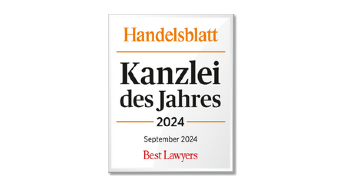 Deutschlands beste Kanzleien 2024 JASPER Rechtsanwälte